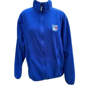 New York Rangers Blue Fleece Jacket size medium